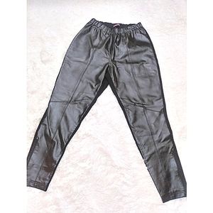 Jessica London Black Leather Pants